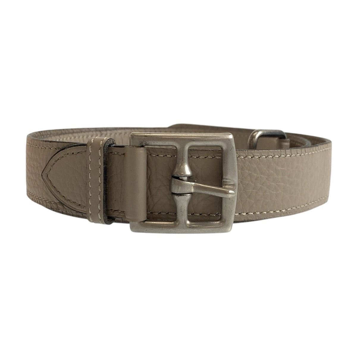 HERMES belt Togo beige Etriviere 78
