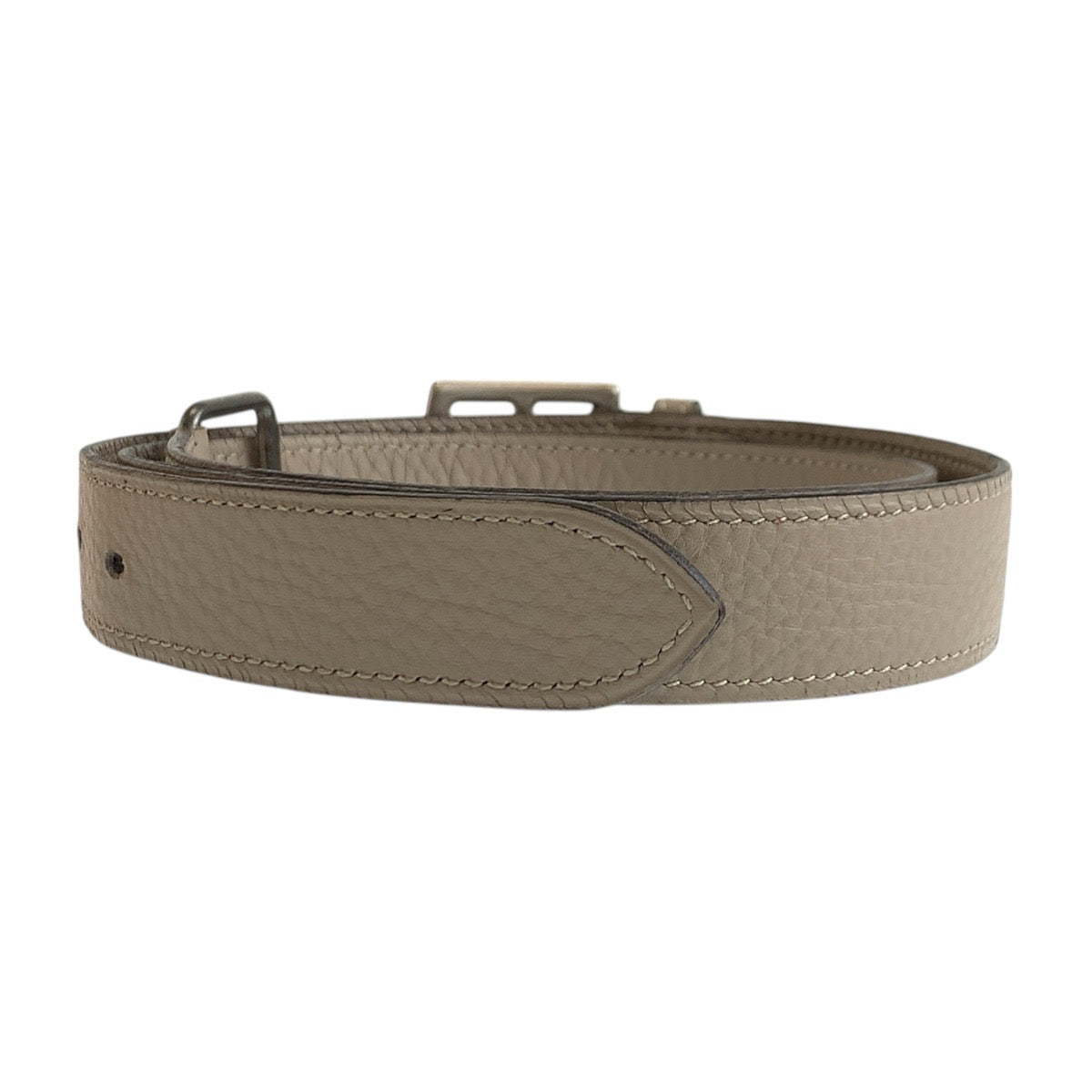 HERMES belt Togo beige Etriviere 78