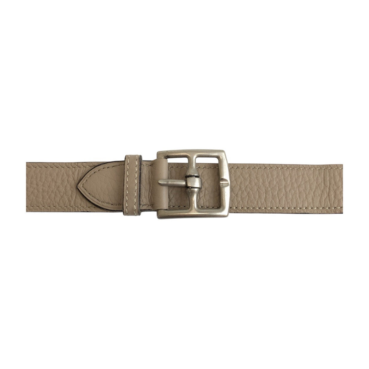 HERMES belt Togo beige Etriviere 78