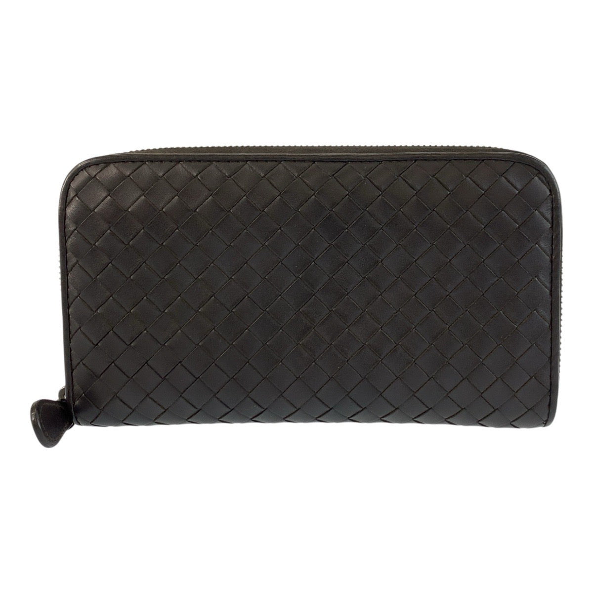 BOTTEGAVENETA Long Wallet Purse P00537165Q leather Brown INTRECCIATO