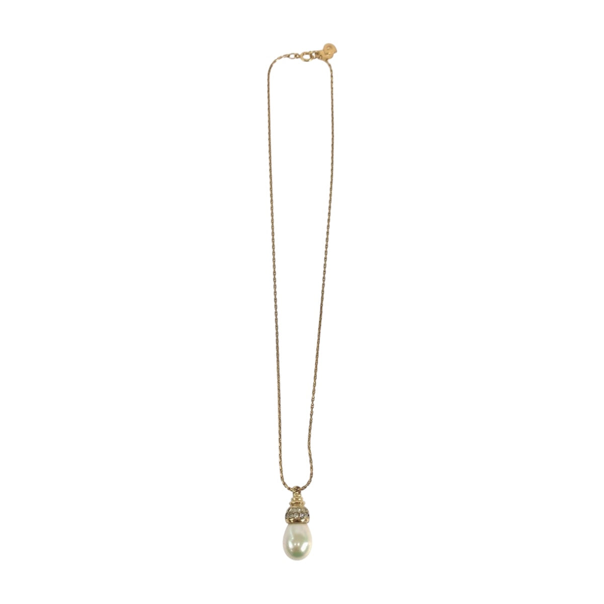 Dior Necklace Golden pearl Gold white Pearl