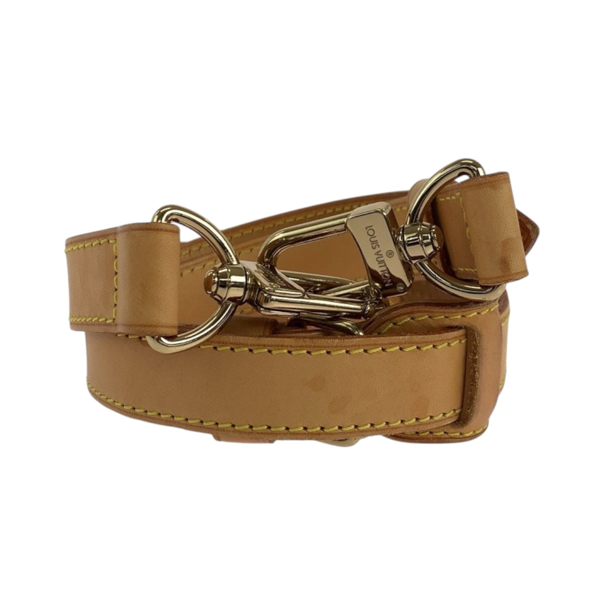 LOUIS VUITTON Shoulder strap leather Brown