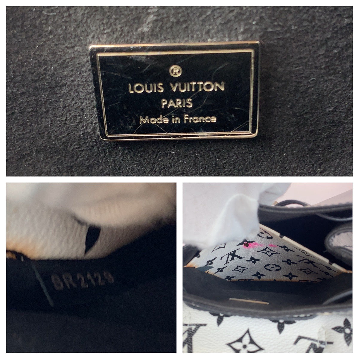 LOUIS VUITTON Backpack M53637 Vernis Black White Vernis Monogram Hot Springs