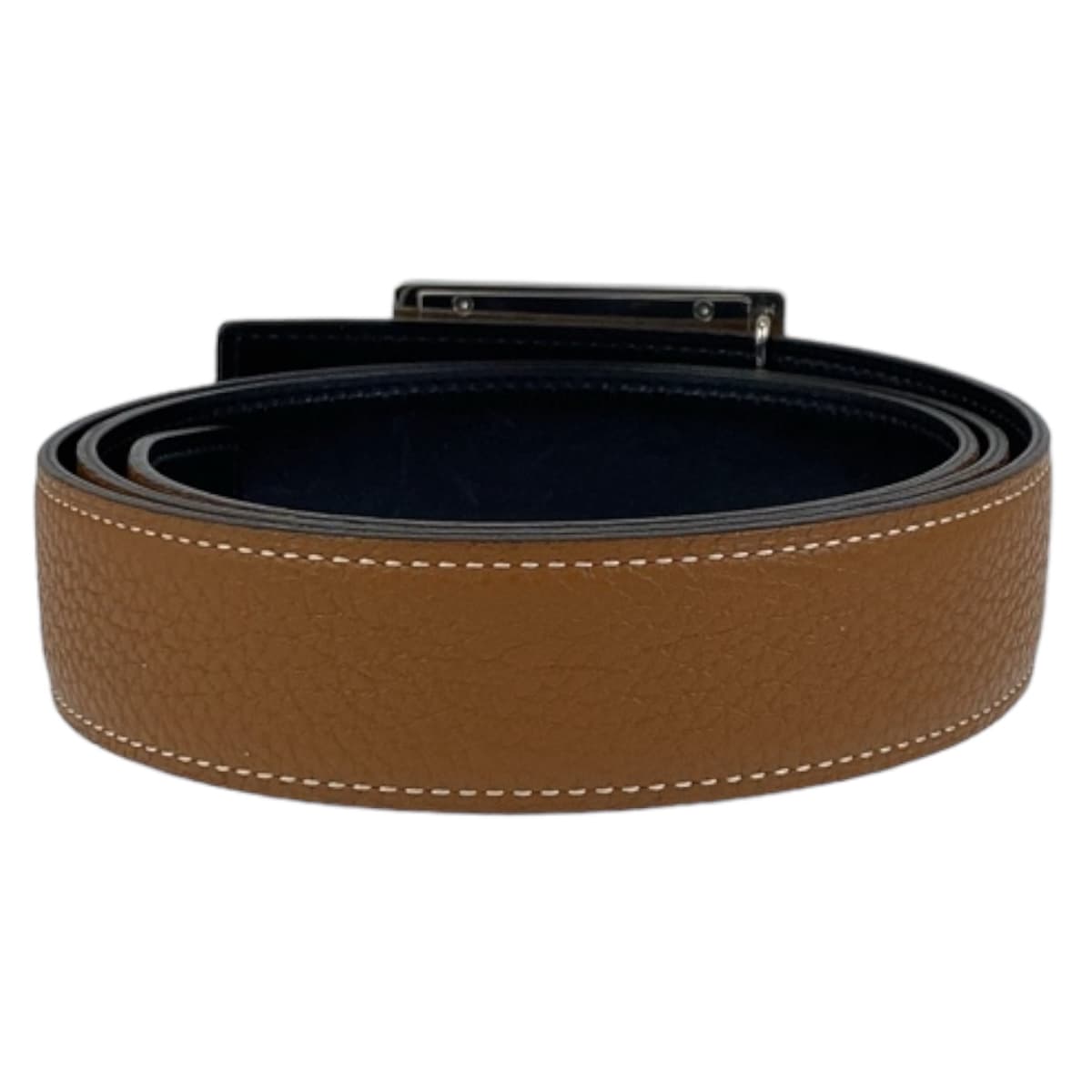 HERMES belt Togo Camel Stud buckle 100