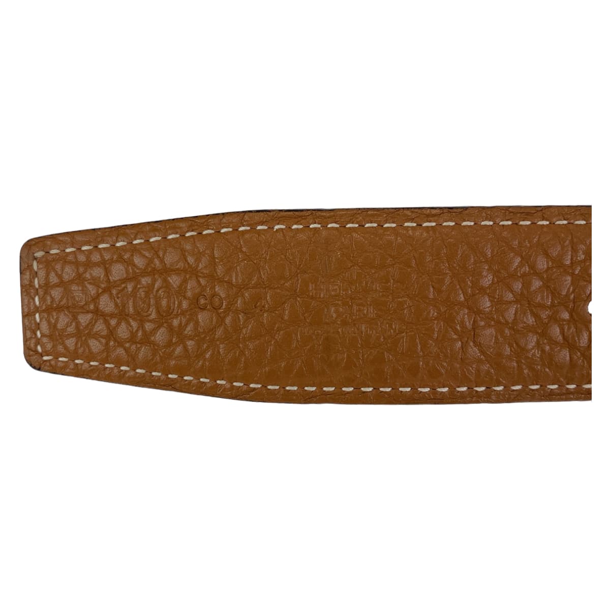 HERMES belt Togo Camel Stud buckle 100