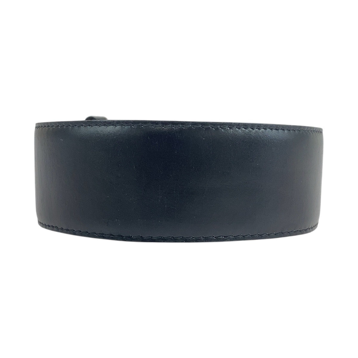 CELINE belt leather black Carriage Metal No Size (See Description)
