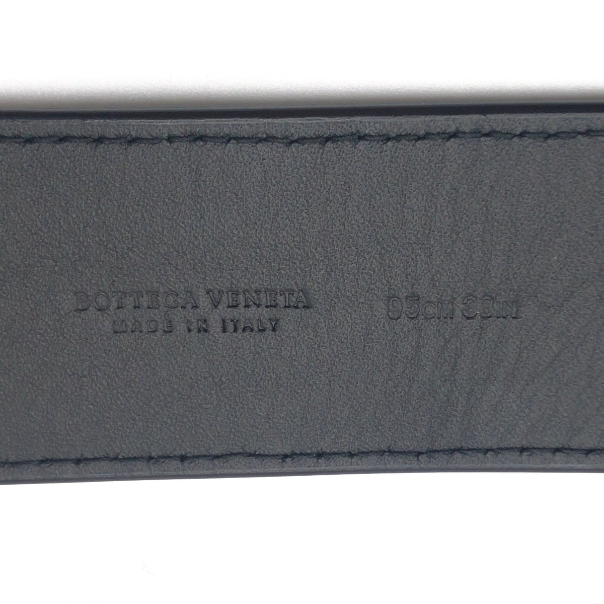 BOTTEGAVENETA belt leather black INTRECCIATO
