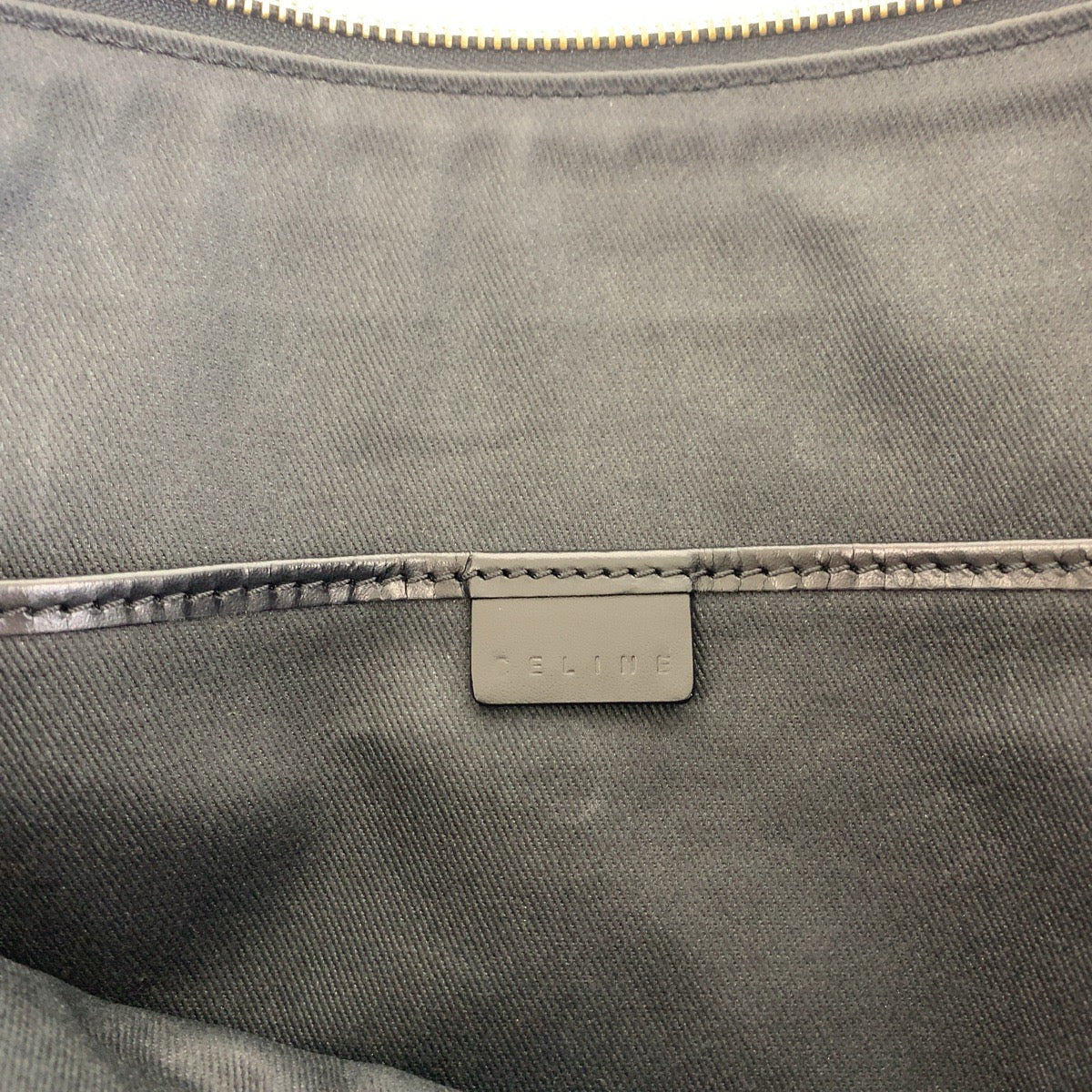 CELINE Tote Bag PVC Brown Gold Metal Macadam