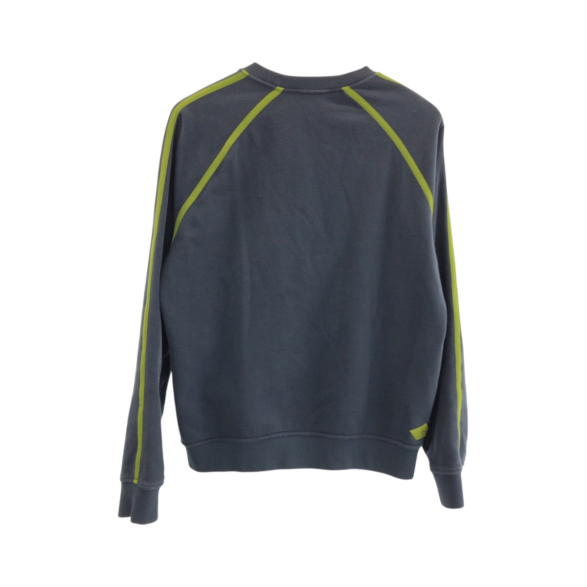 HERMES sweat cotton Dark Green Light Green Goscolor M
