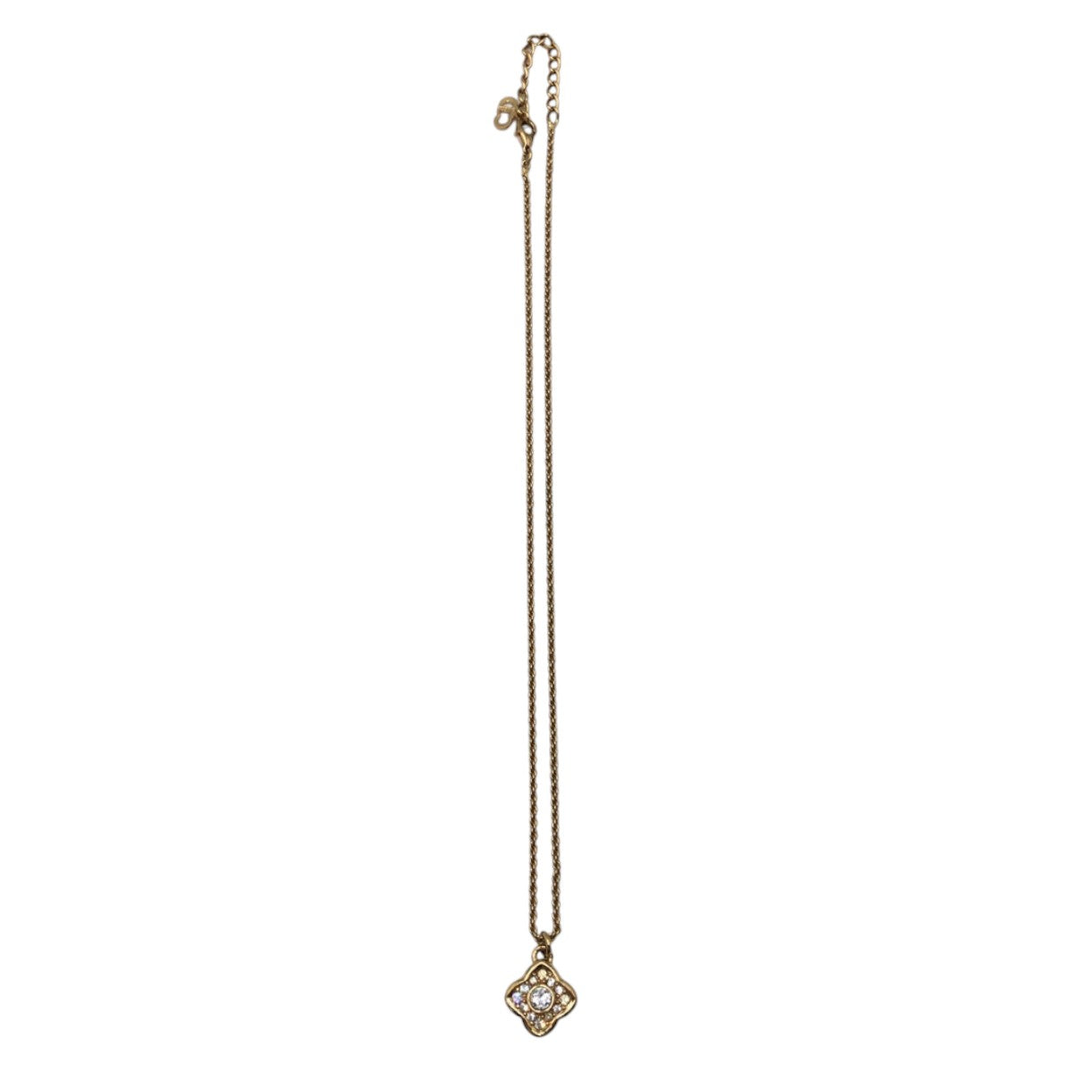 Dior Necklace metal gold Rhinestone