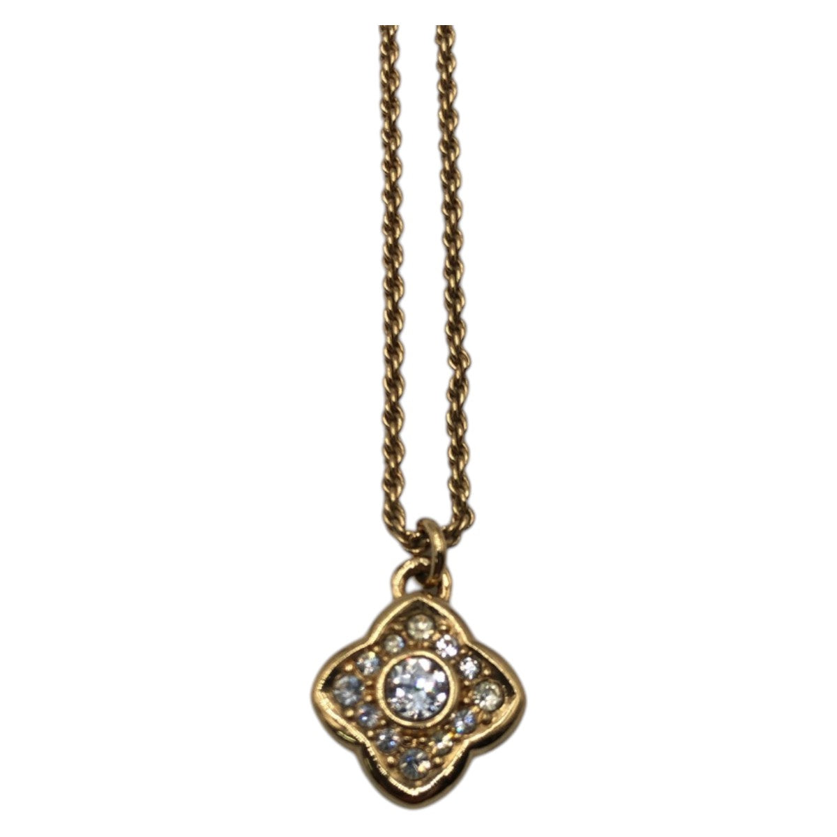 Dior Necklace metal gold Rhinestone