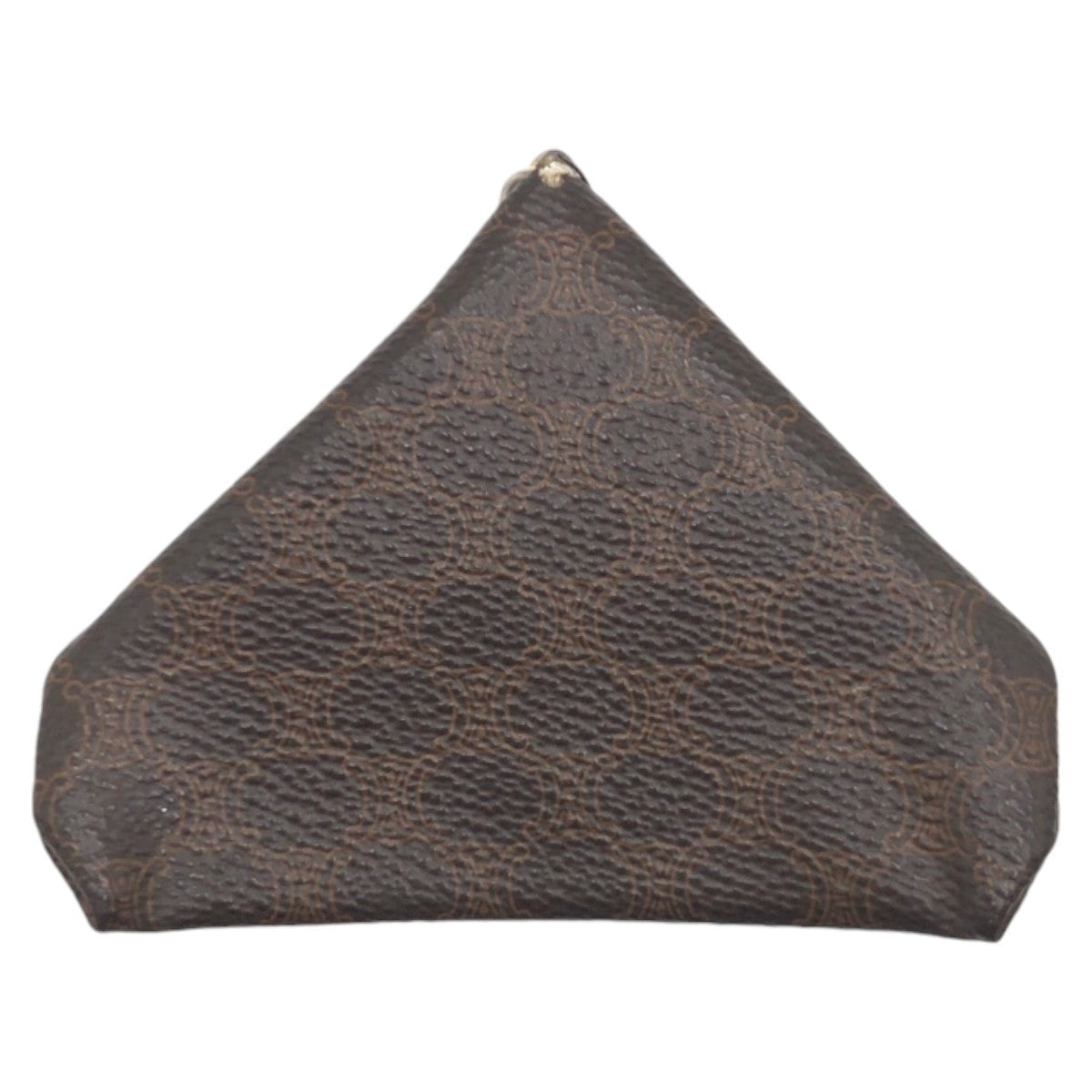 CELINE Coin case PVC Brown Macadam