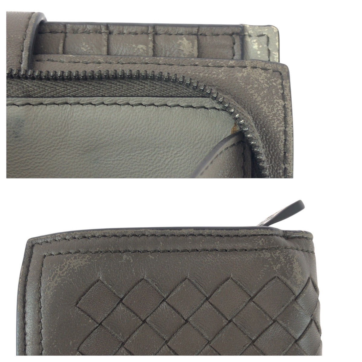 BOTTEGAVENETA Bifold Wallet P00290538K leather Brown Gold Metal INTRECCIATO