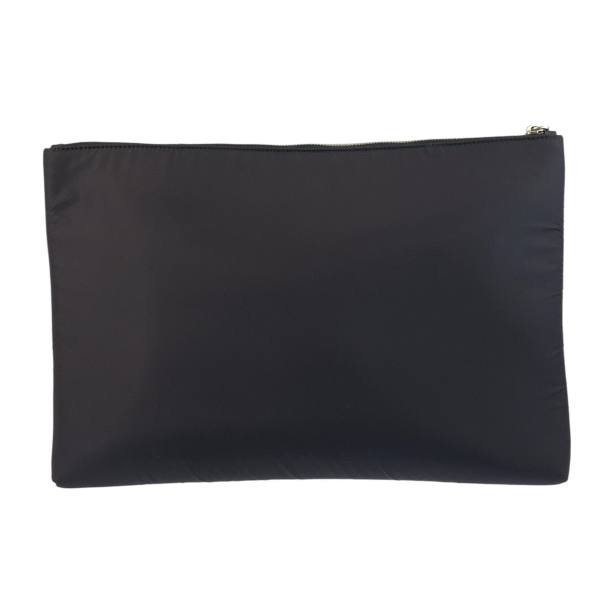 PRADA Clutch bag Nylon Black SilverMetal Test Triangle With logo