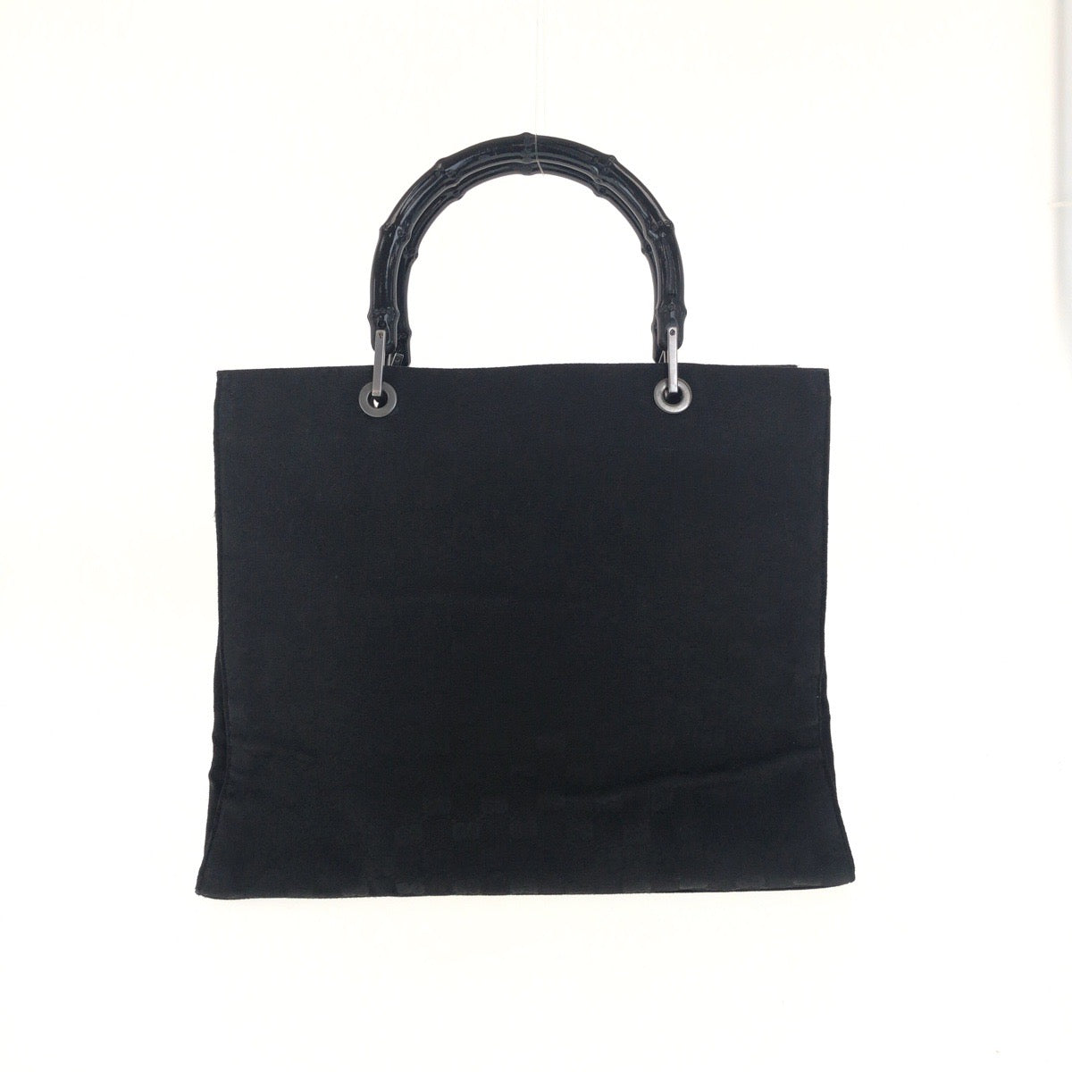GUCCI Tote Bag 002ã»1010 GG canvas Black Silver Bamboo