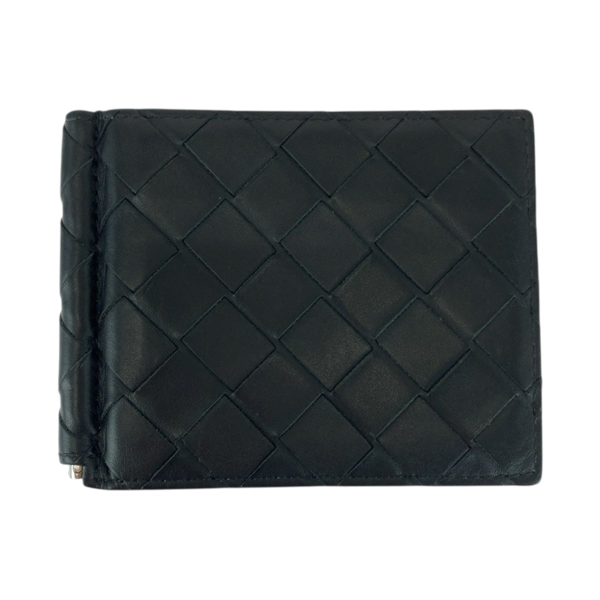 BOTTEGAVENETA Bifold Wallet leather black INTRECCIATO