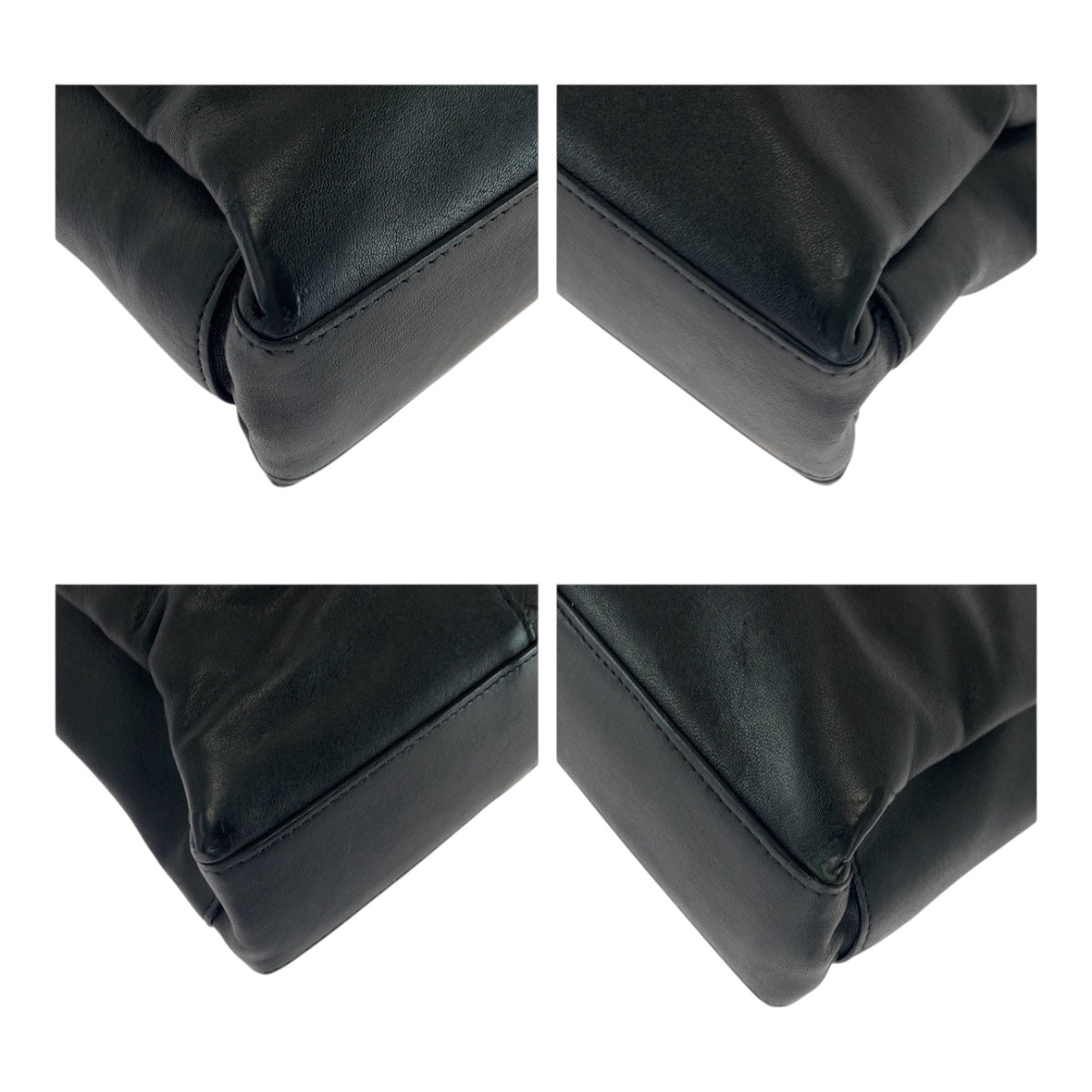 BOTTEGAVENETA Business bag leather Black SilverMetal INTRECCIATO