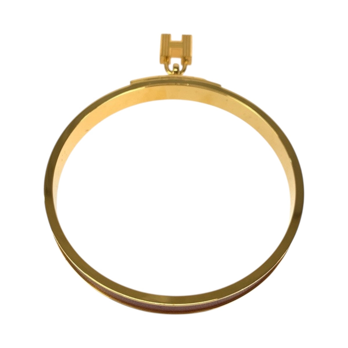 HERMES Bangle plating Gold Bordeaux Kelly bangle H motif