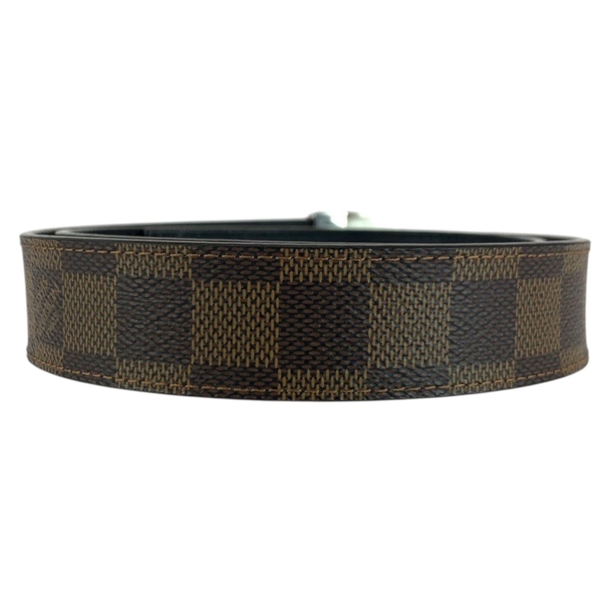 LOUIS VUITTON belt M6881W PVC Brown Damier Sainteure Carre 30