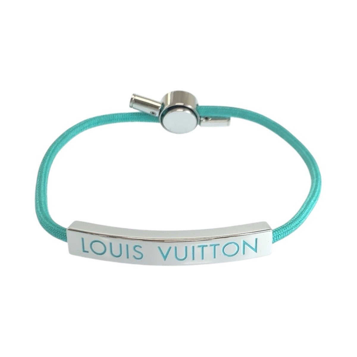 LOUIS VUITTON bracelet M01127 metal Green SilverMetal Brassle LV space