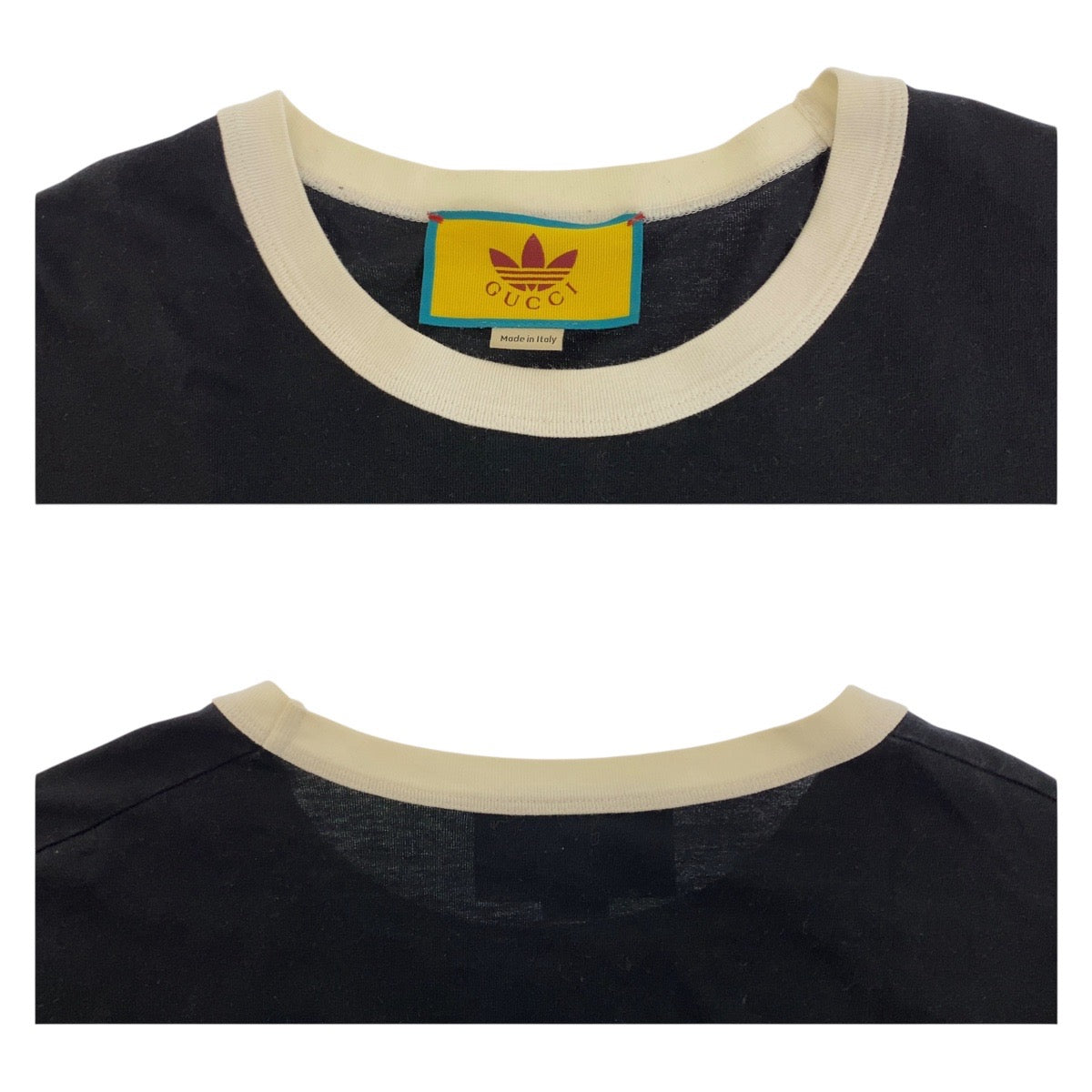 GUCCI Short sleeve T-shirt 727694 cotton Black Red Brown GUCCI Ã adidas XL