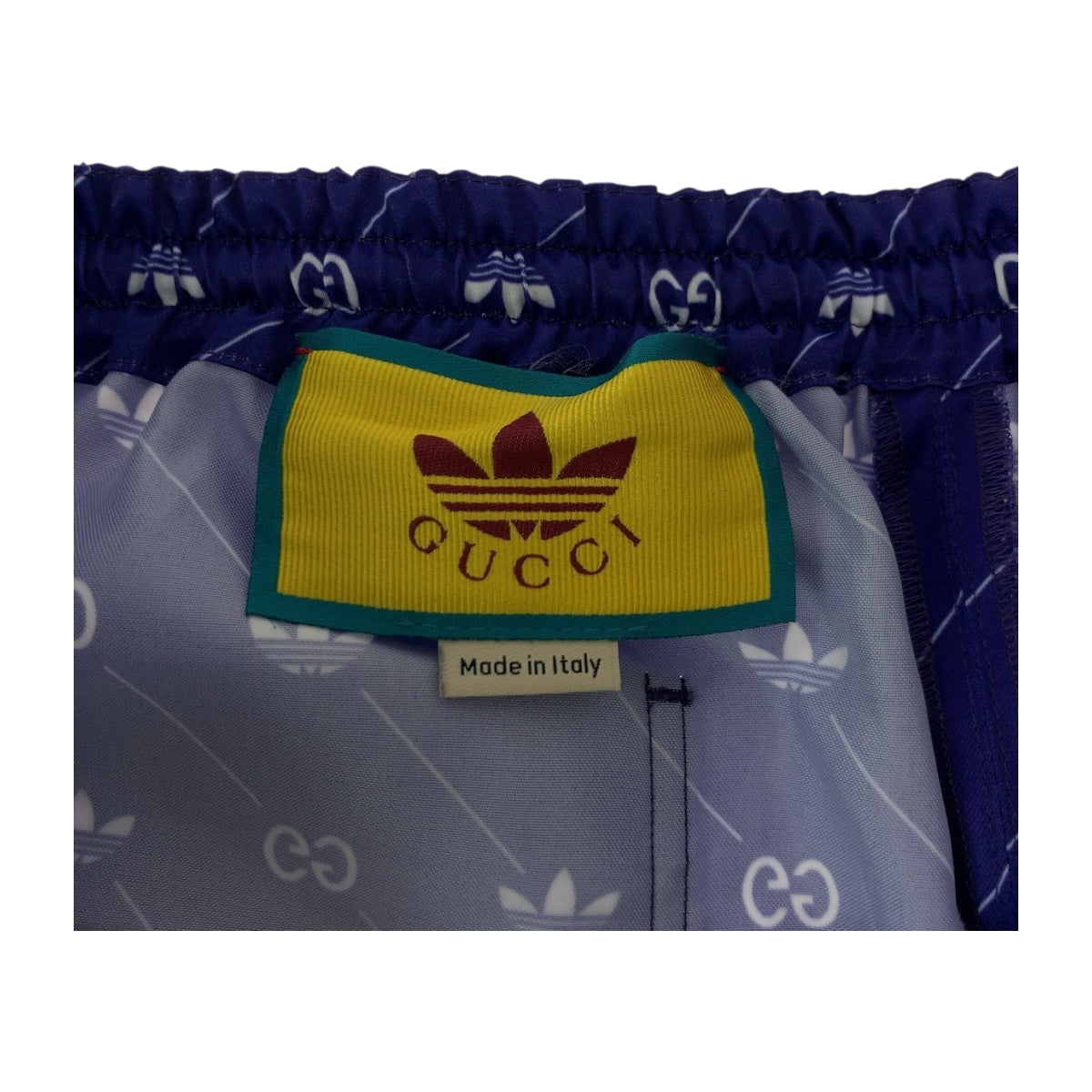 GUCCI Shorts polyester Blue white Adidas collaboration