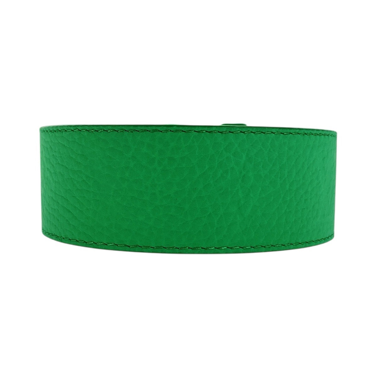 LOUIS VUITTON belt M0581 leather Green Green Metal Saintur 36