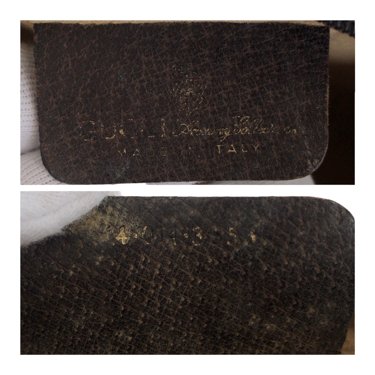 GUCCI Clutch bag ä¸é®®æ GG Supreme Canvas Beige Brown Gold Metal Sherry Line Old Gucci