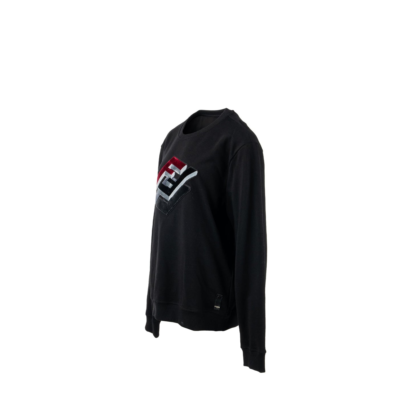 Fendi size print sweatshirt Viscose black