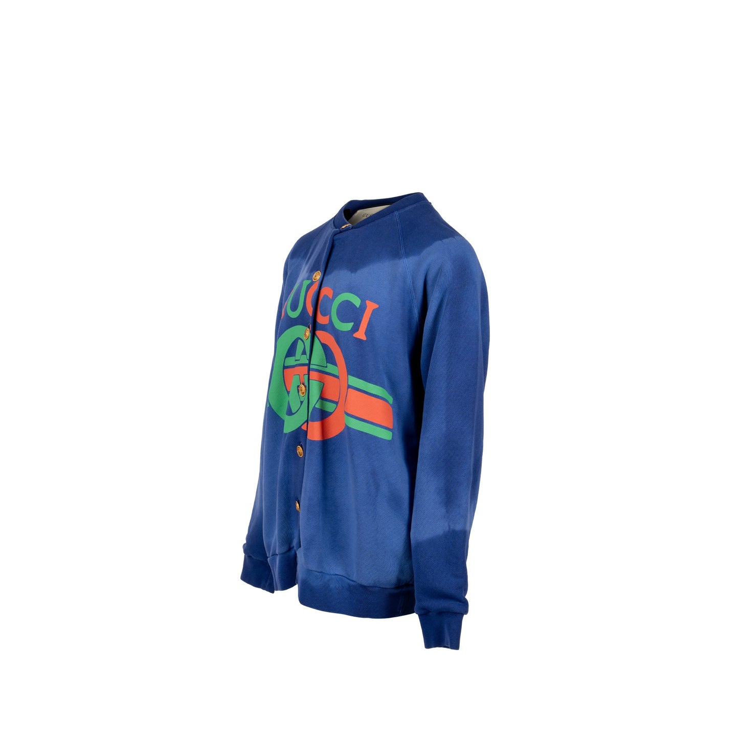 Gucci Size Oversized Logo Cardigan/Jacket Cotton Multicolour