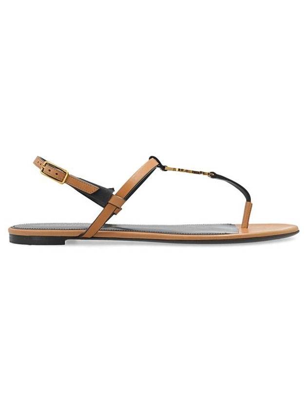 Luxury Saint Laurent Trending 2025 Monogram Cassandra Sandals Brown