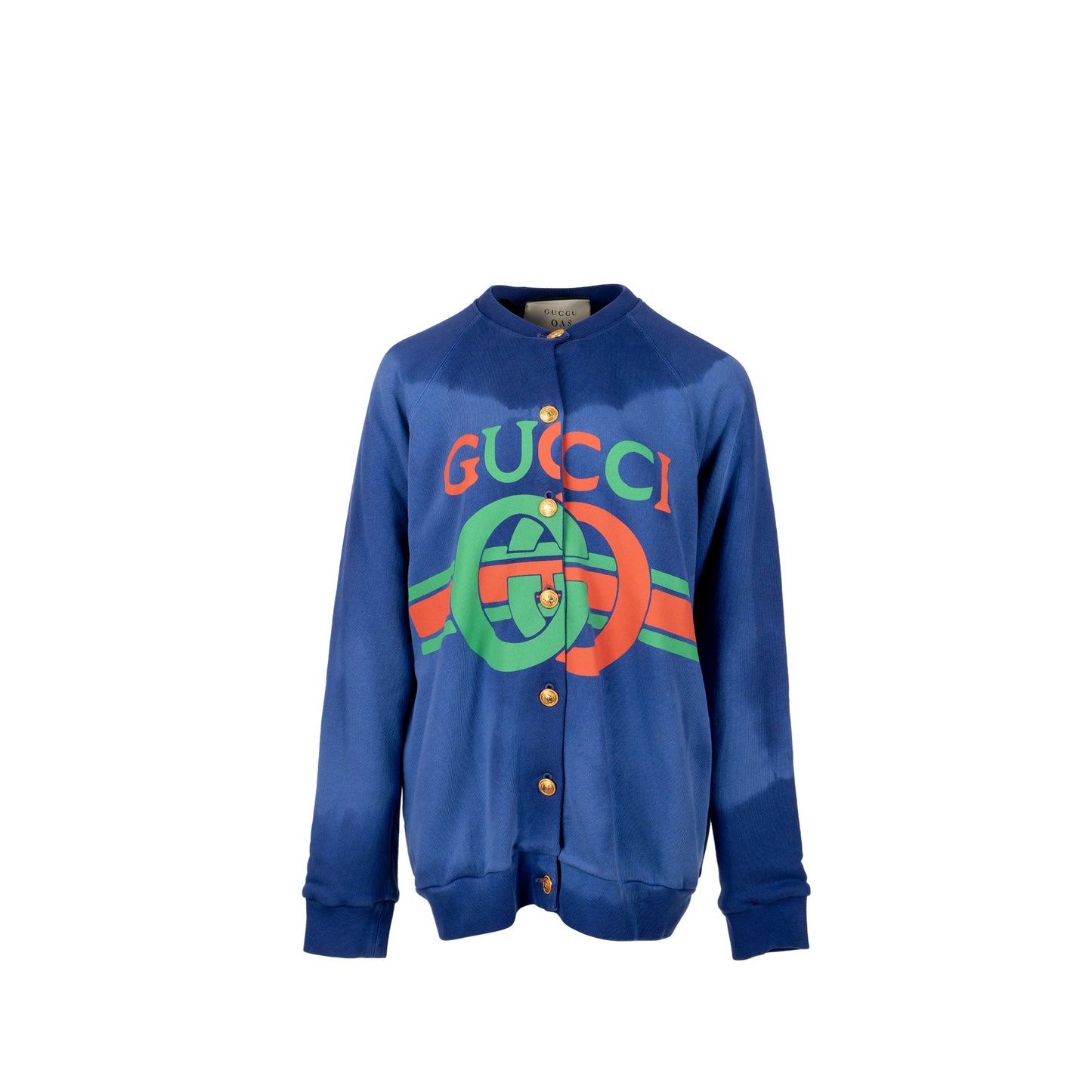 Gucci Size Oversized Logo Cardigan/Jacket Cotton Multicolour