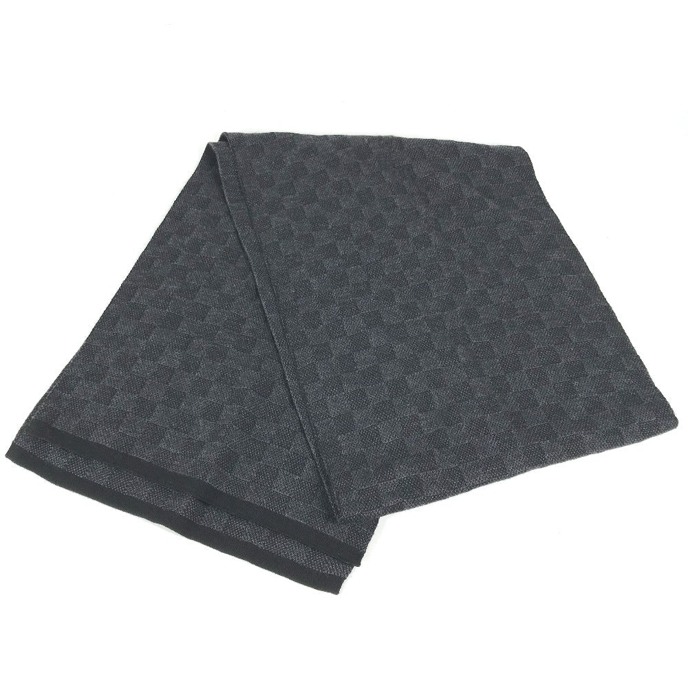 LOUIS VUITTON Scarf M70028 wool black Damier Grafitte Escalp Petit Damier unisex(Unisex)