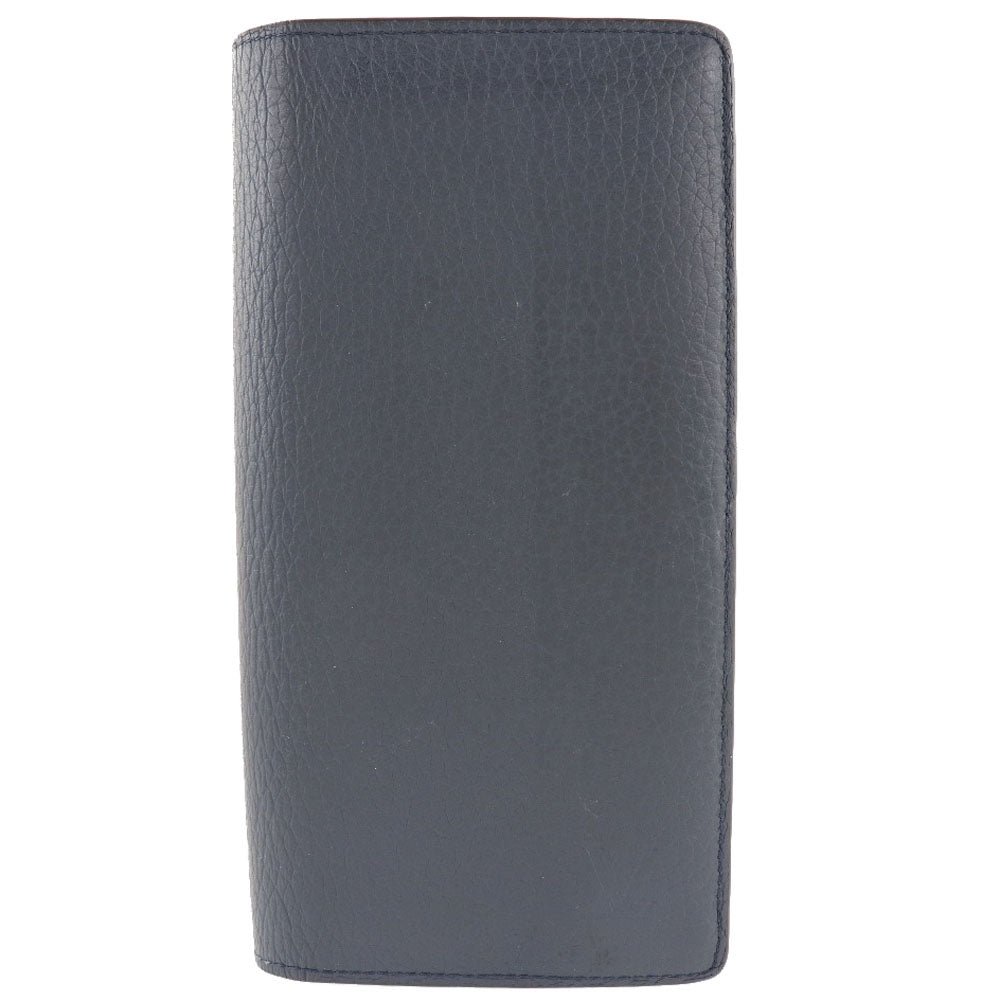 LOUIS VUITTON Long Wallet Purse M58818 Taurillon Clemence Navy blue Parnasea Portefeuille Blaza mens