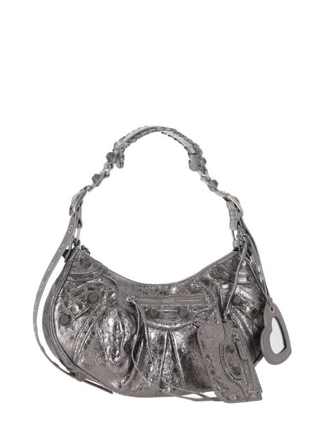 Luxury Balenciaga Trending 2025 Le Cagole Small Shoulder Bag Silver