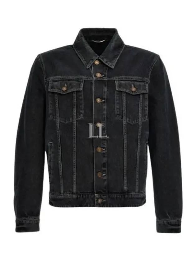 Luxury Saint Laurent Trending 2025 Pocket Denim Jacket Black