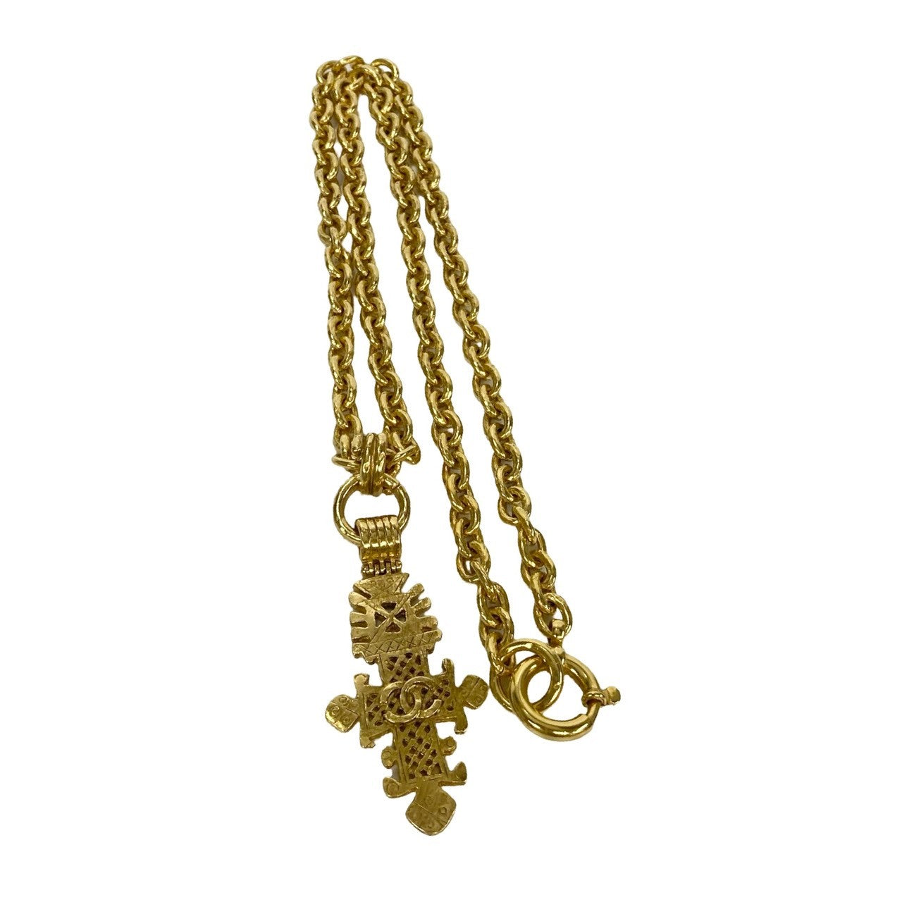 CHANEL Necklace Gold Plated gold COCO Mark Women(Unisex)