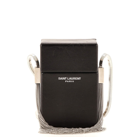 Luxury Saint Laurent Trending 2025 Smoking Box Minaudiere Leather
