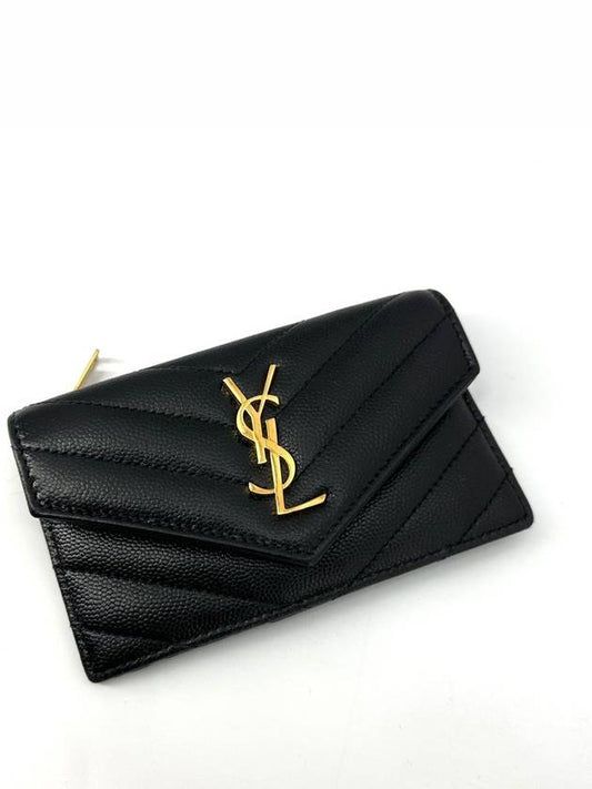 Luxury Saint Laurent Trending 2025 Envelope zipper card wallet