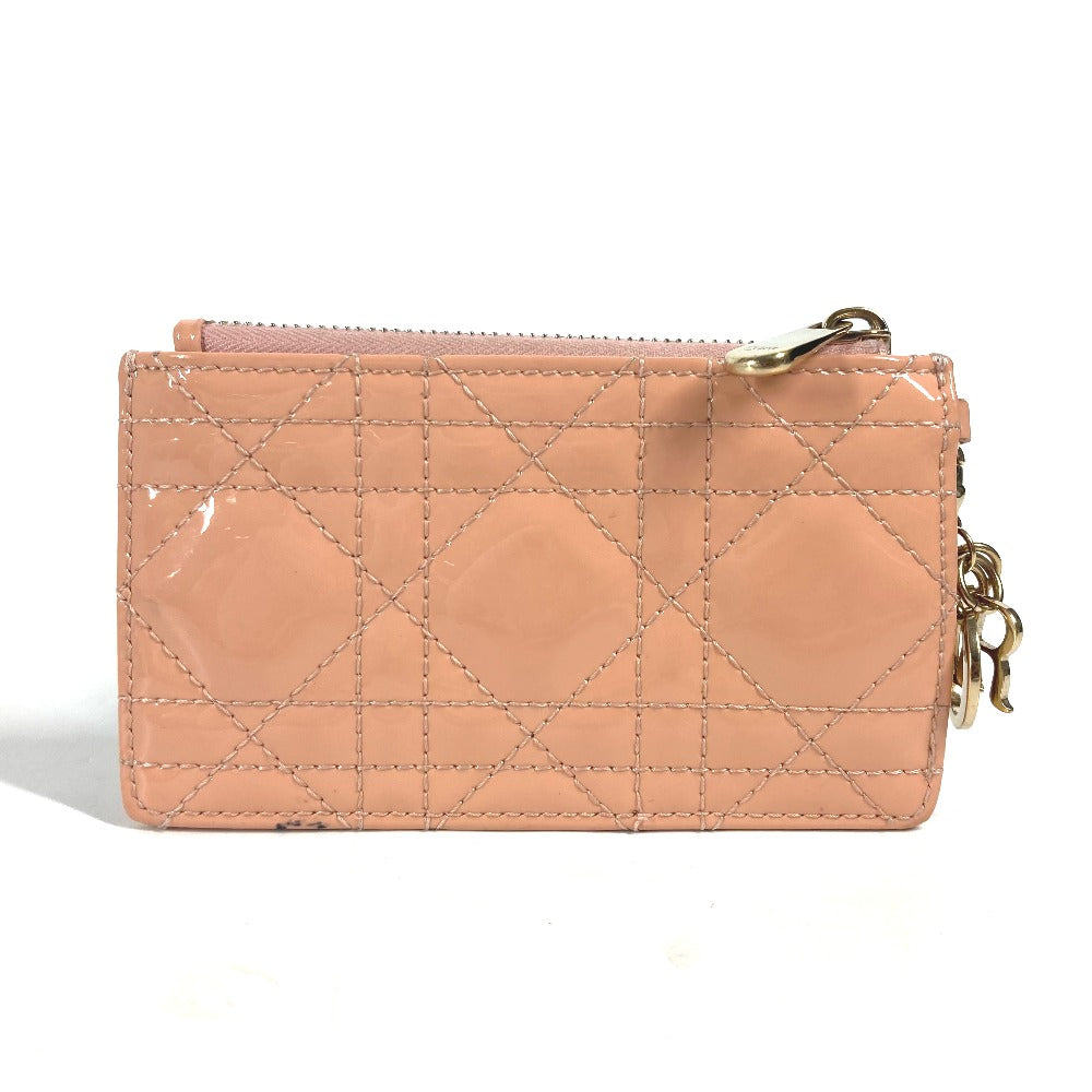 Dior Coin case enamel Pink type Lady Dior LADYDIOR Canage Women