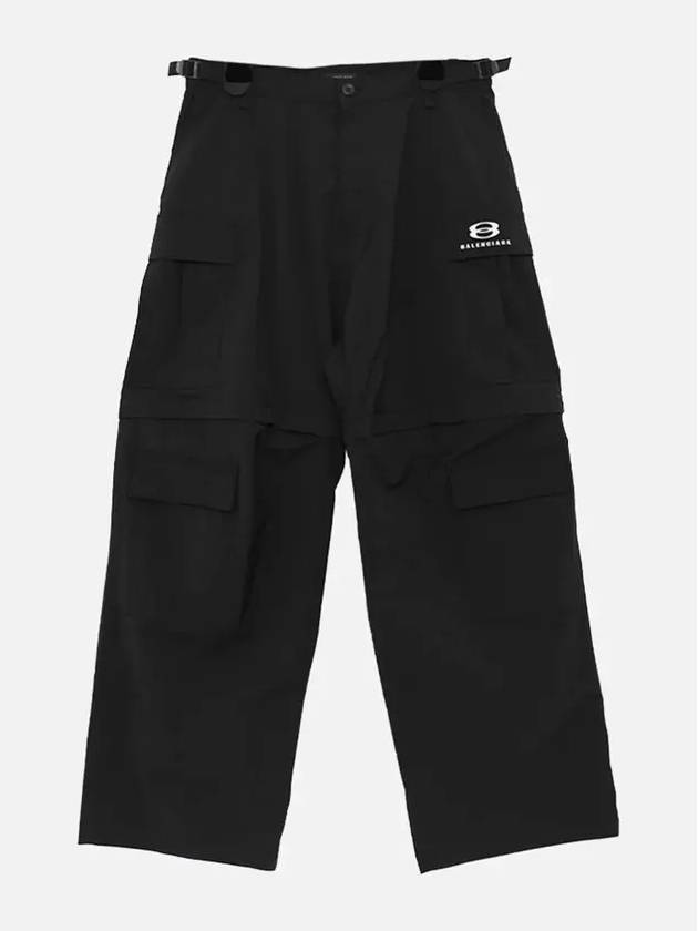 Luxury Balenciaga Trending 2025 Unity Sports Icon Cargo Straight Pants Black