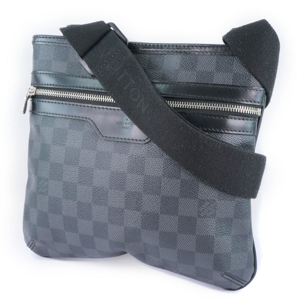 LOUIS VUITTON Shoulder Bag N58028 Damier Grafitto Canvas black Tomas unisex(Unisex)