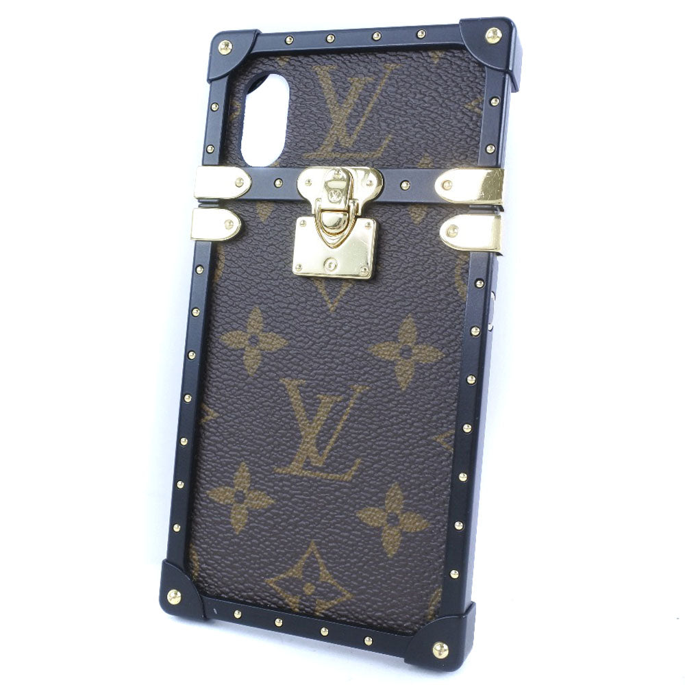 LOUIS VUITTON iPhone case M62618 Monogram canvas Brown Eye trunk iPhone case X / XS mens(Unisex)