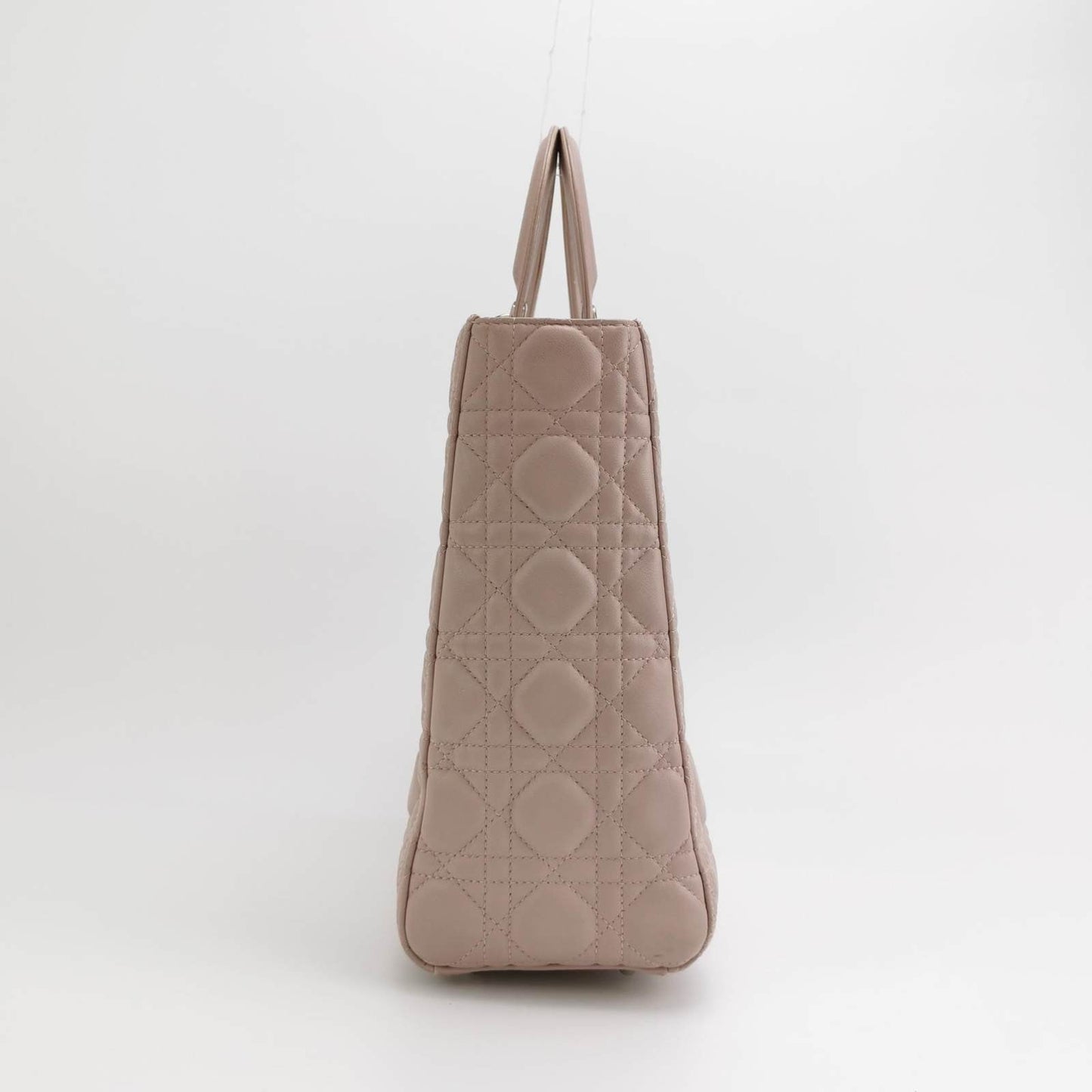 Lady Dior 2012 Large Bag Pink Lambskin Cannage Leather