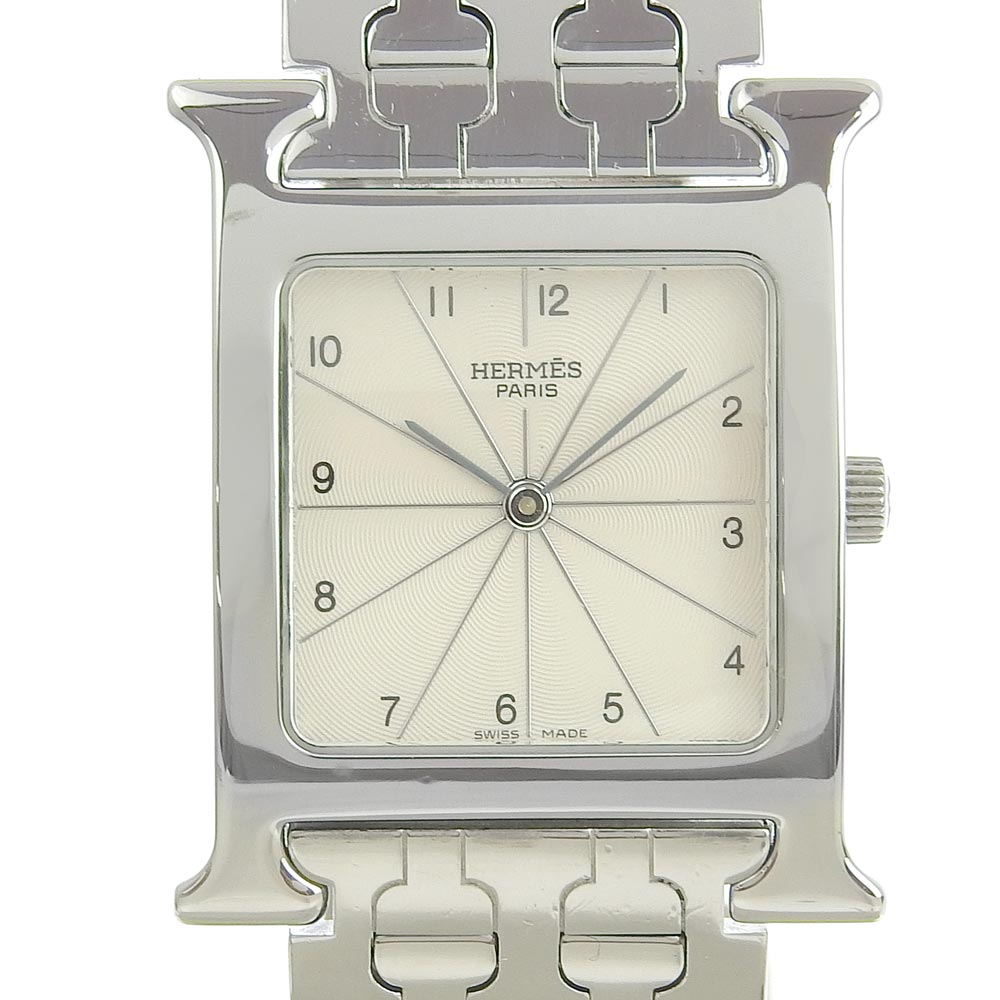 HERMES Watches Quartz HH1.510 Stainless Steel Silver H watch Silver dial Women