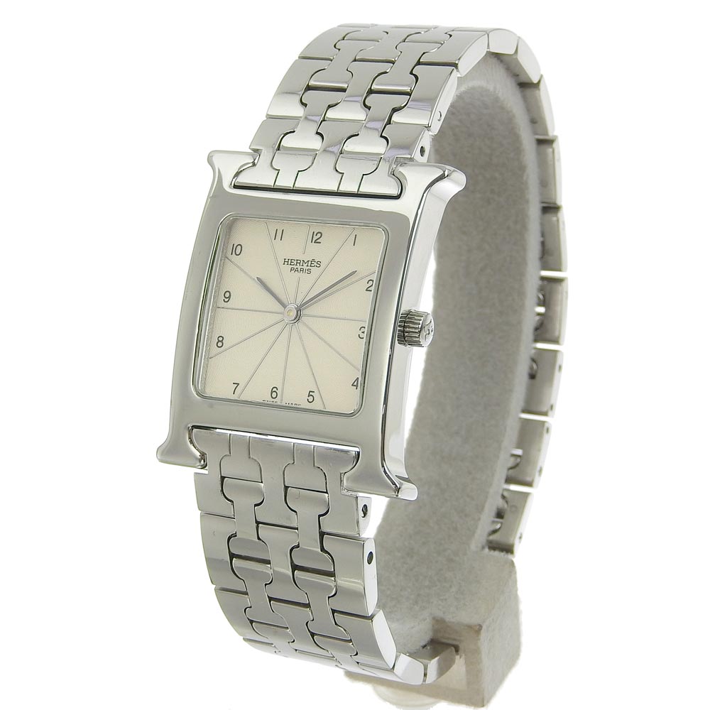 HERMES Watches Quartz HH1.510 Stainless Steel Silver H watch Silver dial Women