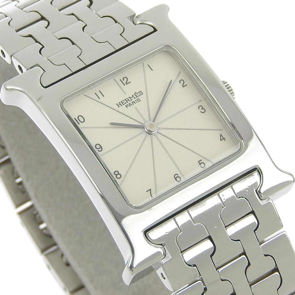 HERMES Watches Quartz HH1.510 Stainless Steel Silver H watch Silver dial Women