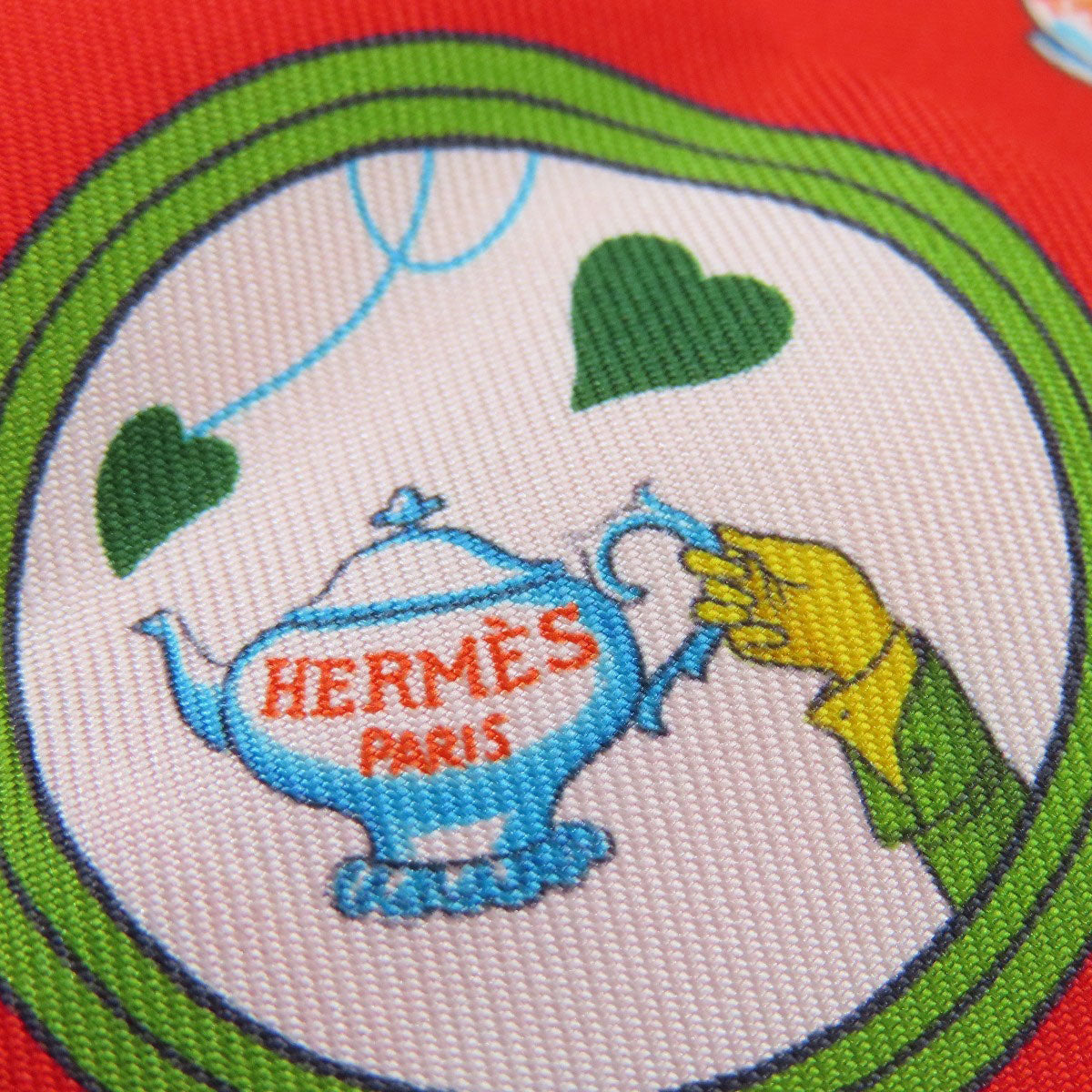 HERMES scarf silk Red Twilly Women