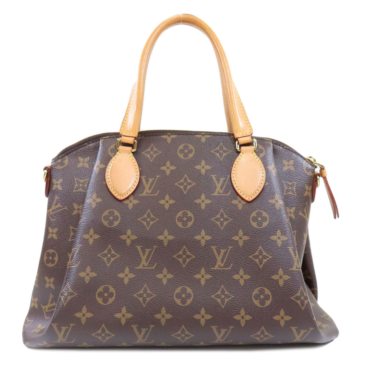 LOUIS VUITTON Handbag M44546 Monogram canvas Brown Rivory MM Monog Lamb Women