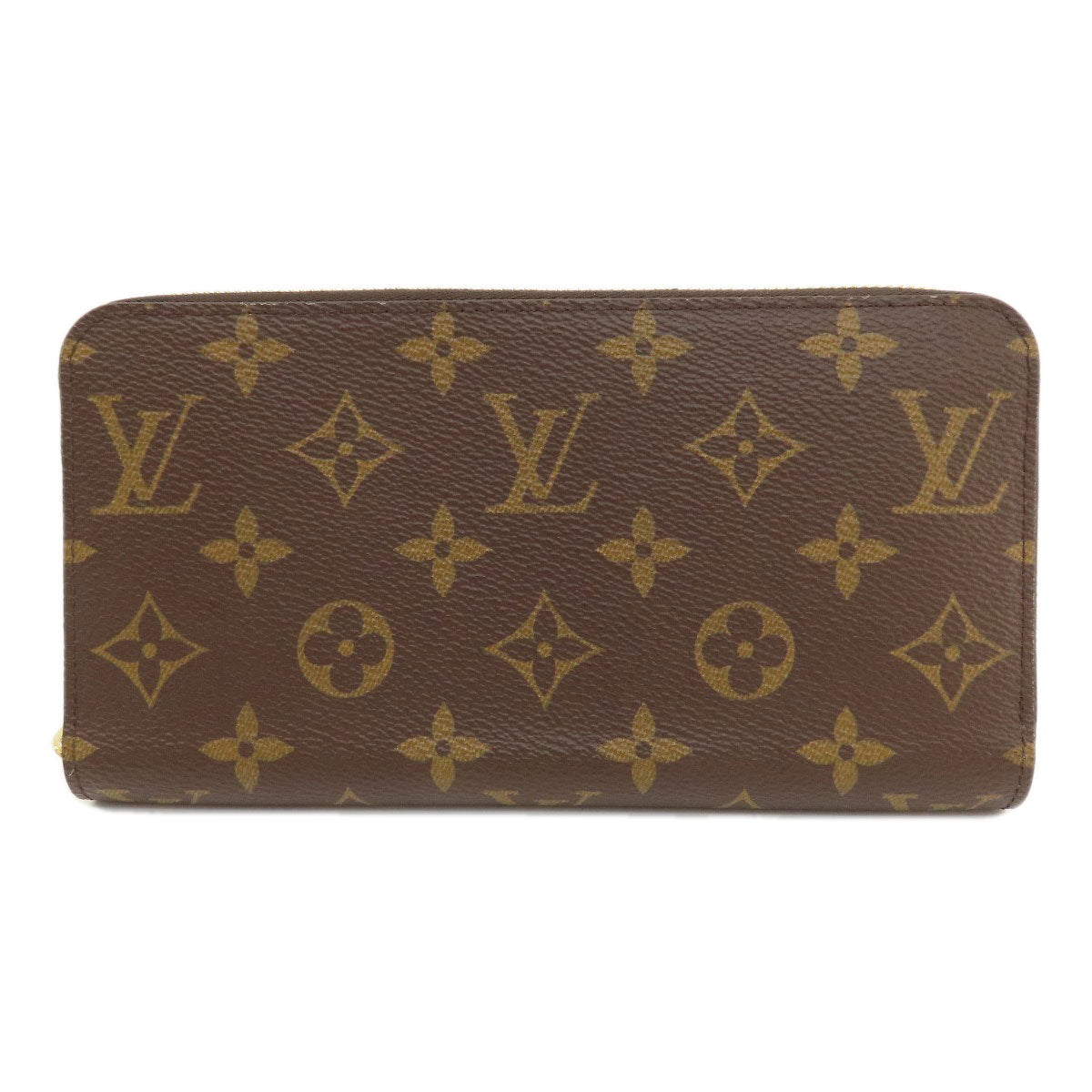 LOUIS VUITTON Long Wallet Purse M41616 Monogram canvas Brown Zippy Wallet Monog Lamb Women